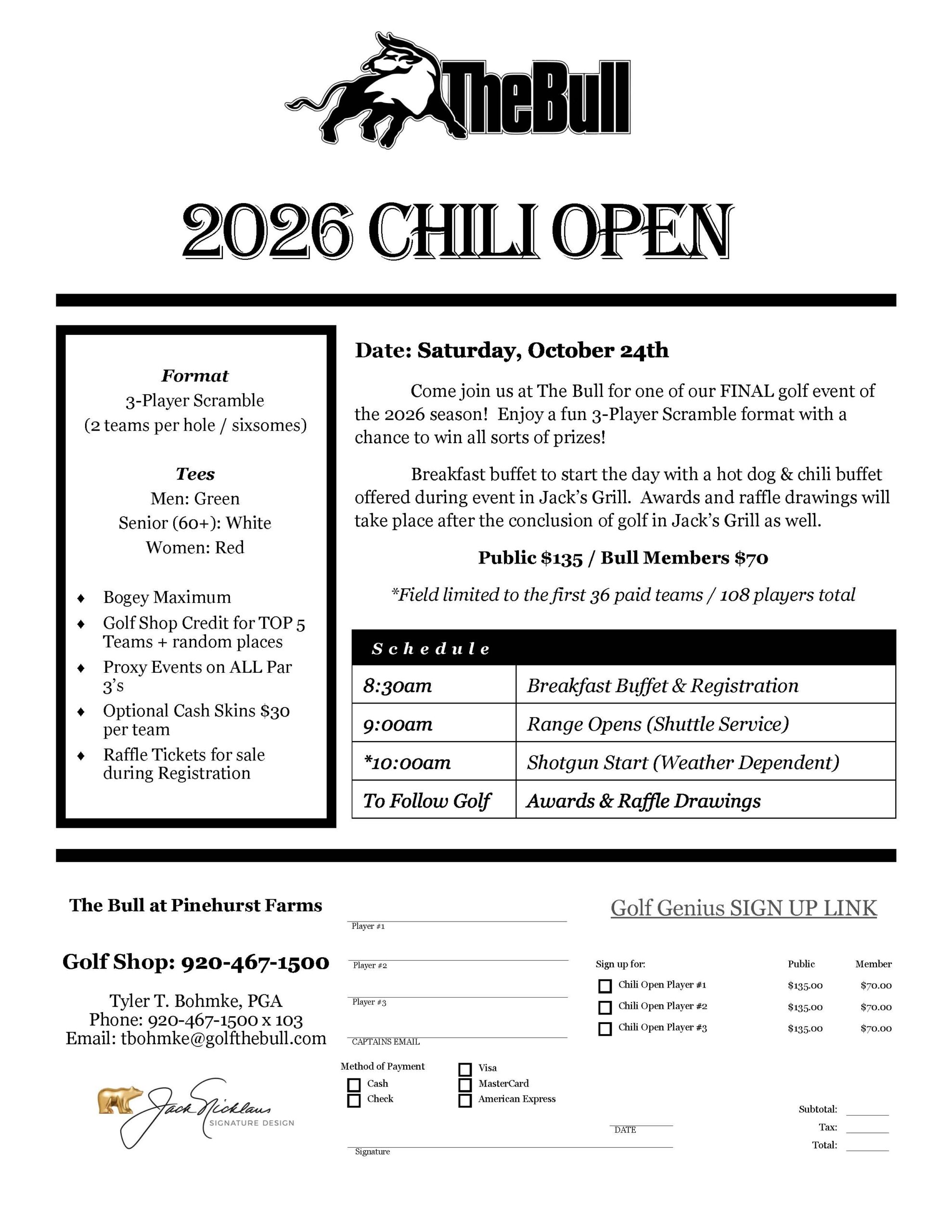 2026 Chili Open Sign Up Sheet